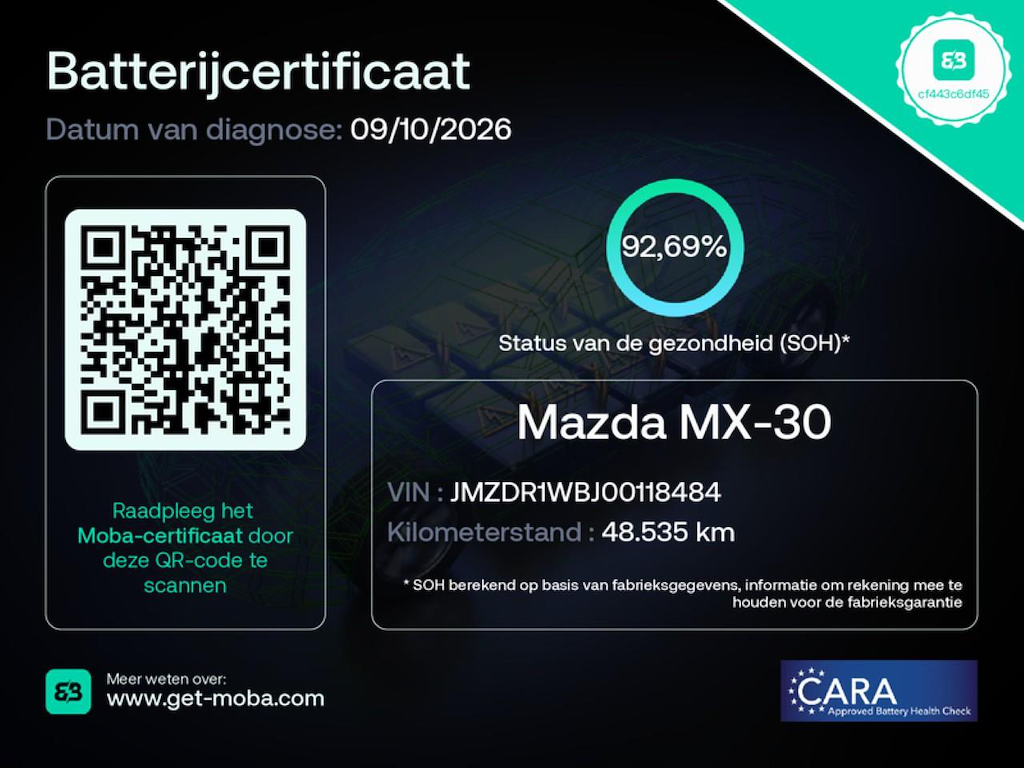 Mazda MX-30 E-SKYACTIV 145PK COMFORT 36 KWH SOH: 92,96% 57587669-1.jpg | Hvauto.nl