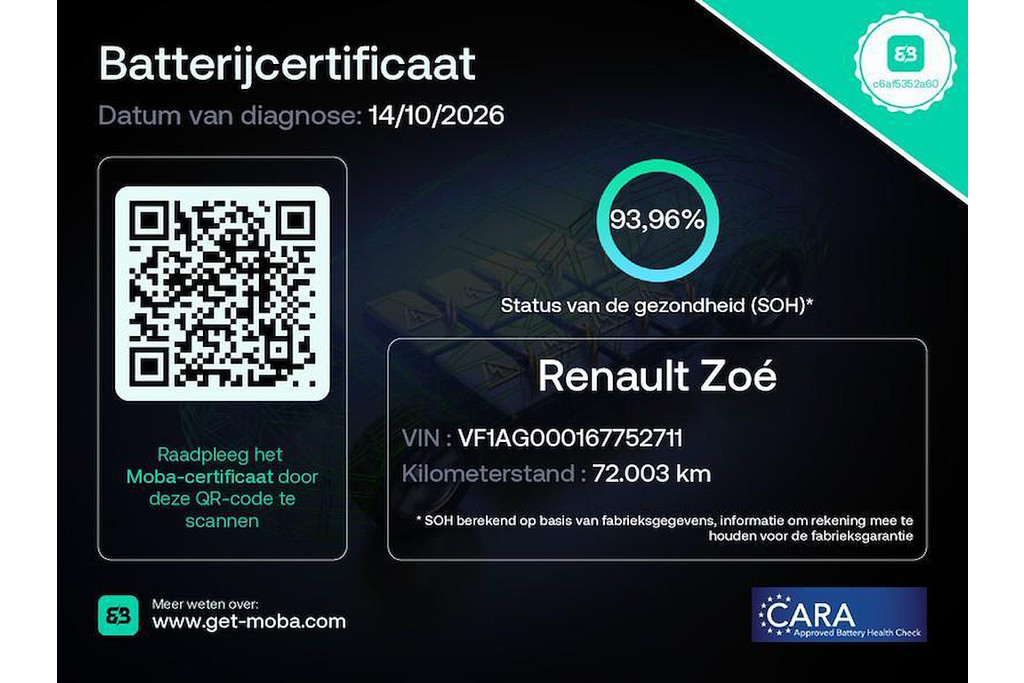 Renault ZOE R135 INTENS 52KWH KOOPACCU SOH: 93,96% 57588321-1.jpg | Hvauto.nl