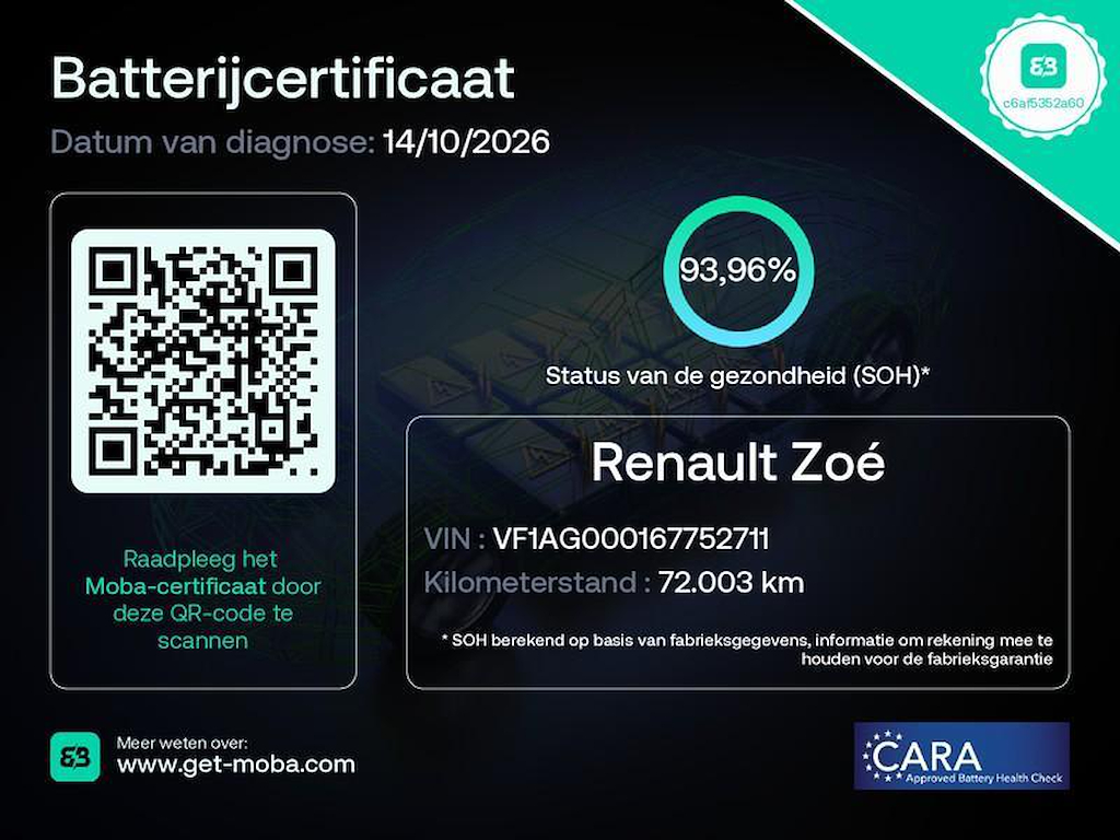 Renault ZOE R135 INTENS 52KWH KOOPACCU SOH: 93,96% 57588321-1.jpg | Hvauto.nl